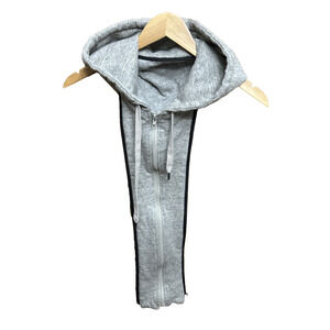 BKE Grey Zip Out Hood Replacement For Leather Jacket 27” Long